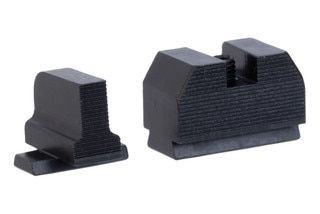 Blacked out optic height sight set for Sig Sauer handguns.